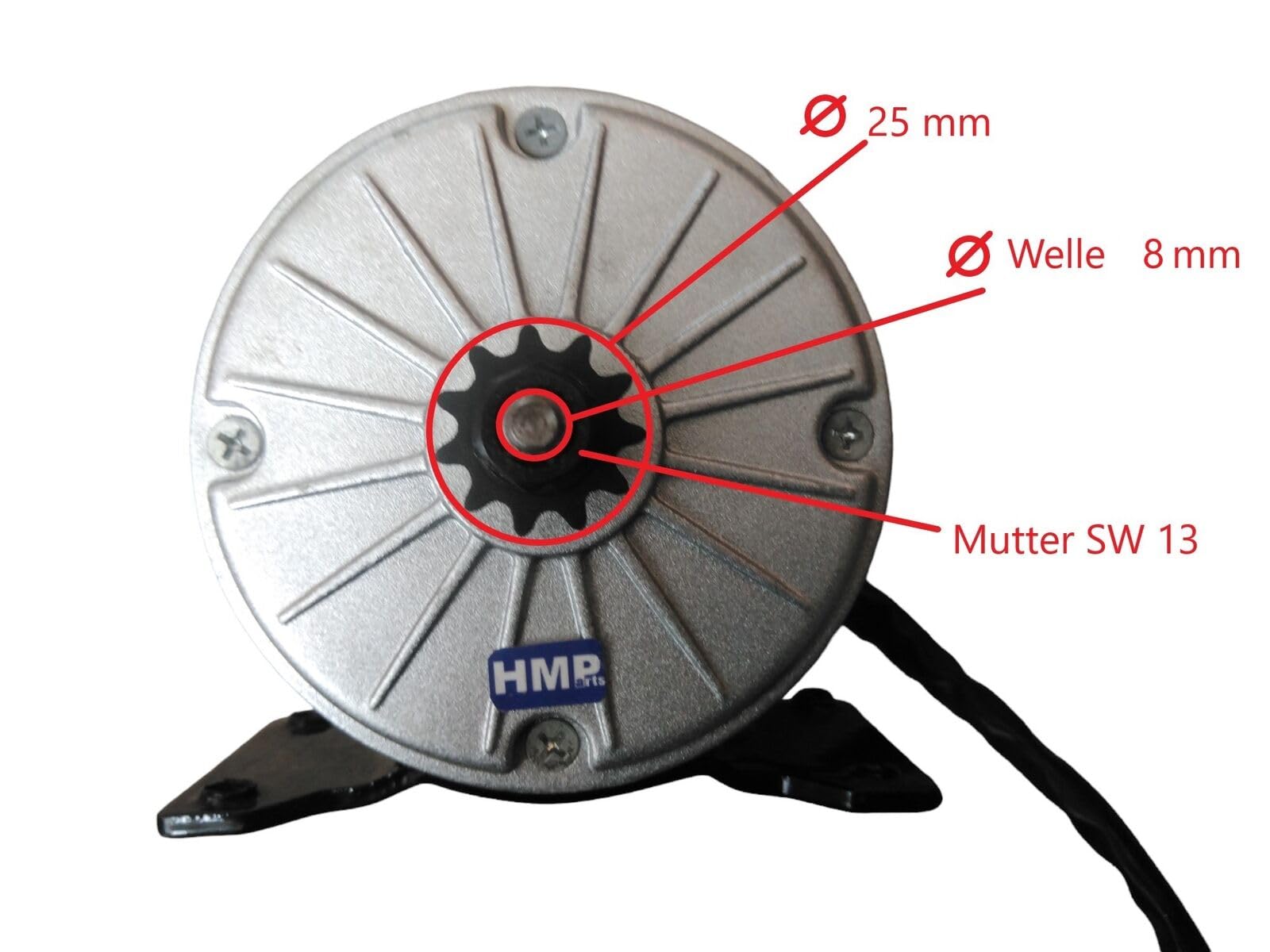 Elektro Motor - 24V 350W - 2750RPM - MY1016 - E Scooter/RC