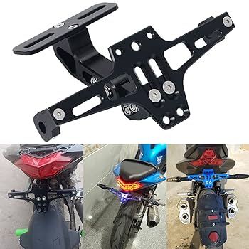 Amazon | ナンバー プレート ステー ホルダー バイク 角度調整