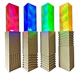 Fifth Element Stones LED Light Set, Remote Control, 3D Printed Movie Prop Replicas, 4-Piece Collection