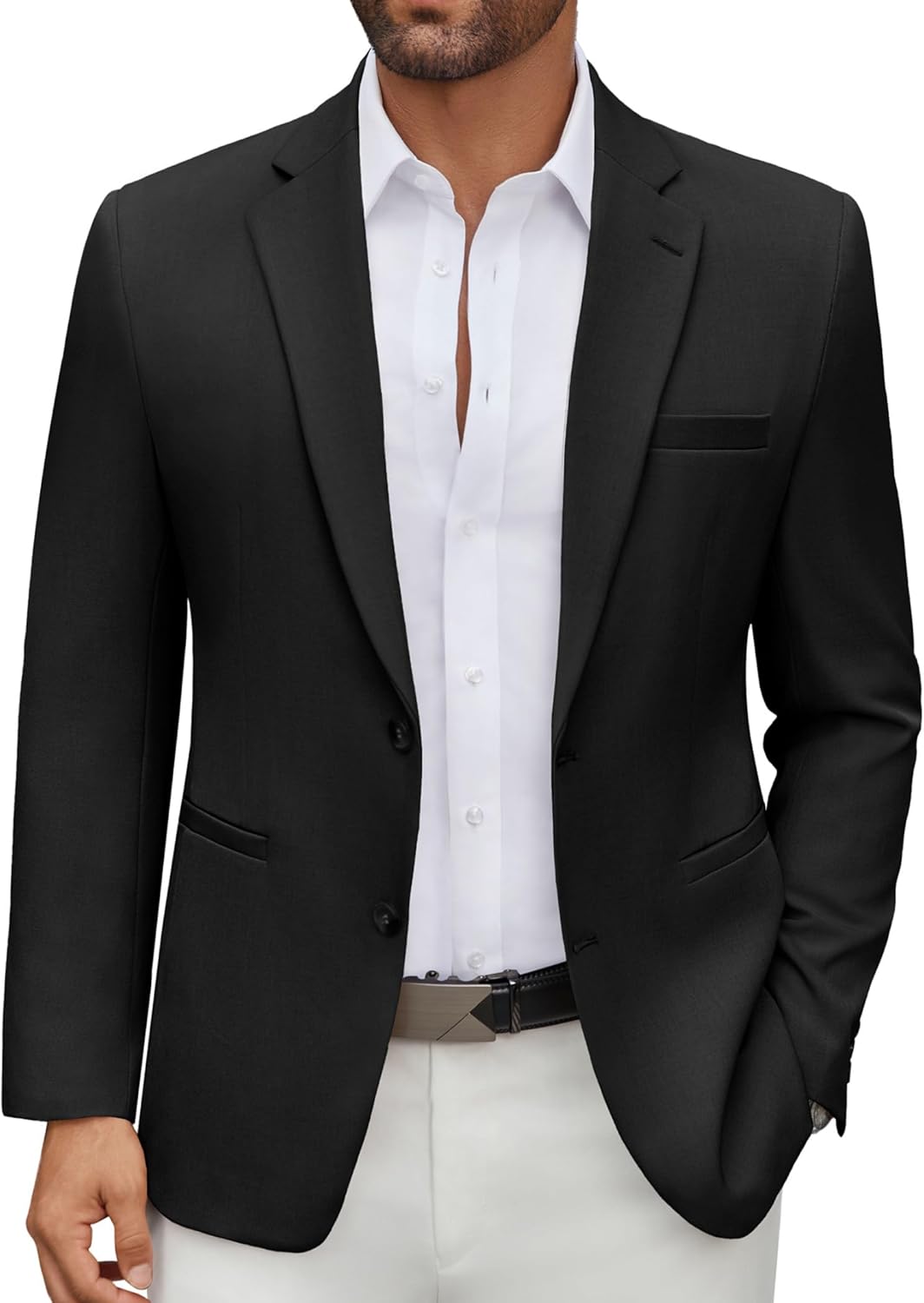 COOFANDY Men’s Casual Blazer Regular Fit Lightweight Two Button Sport Coat Suit Jacket