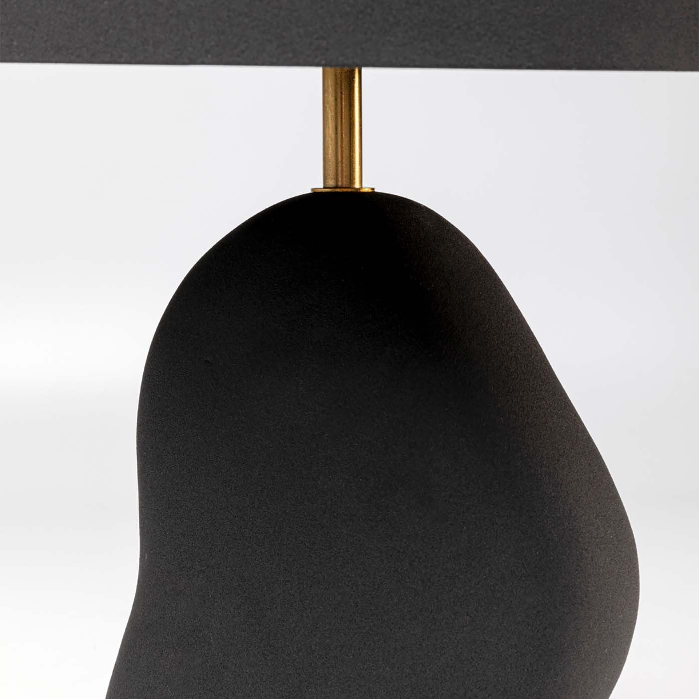 Kare Design lampada da tavola Nube, nero, 48 cm, forma organica, stile scandinavo, per comodino, scrivania, decorazione soggiorno, stanza da letto, lampadina non inclusa