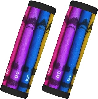 Colored Crayons Printed Suitcase Handle Cover - wear-Resistant Trolley Cover, a Must-Have for Travel