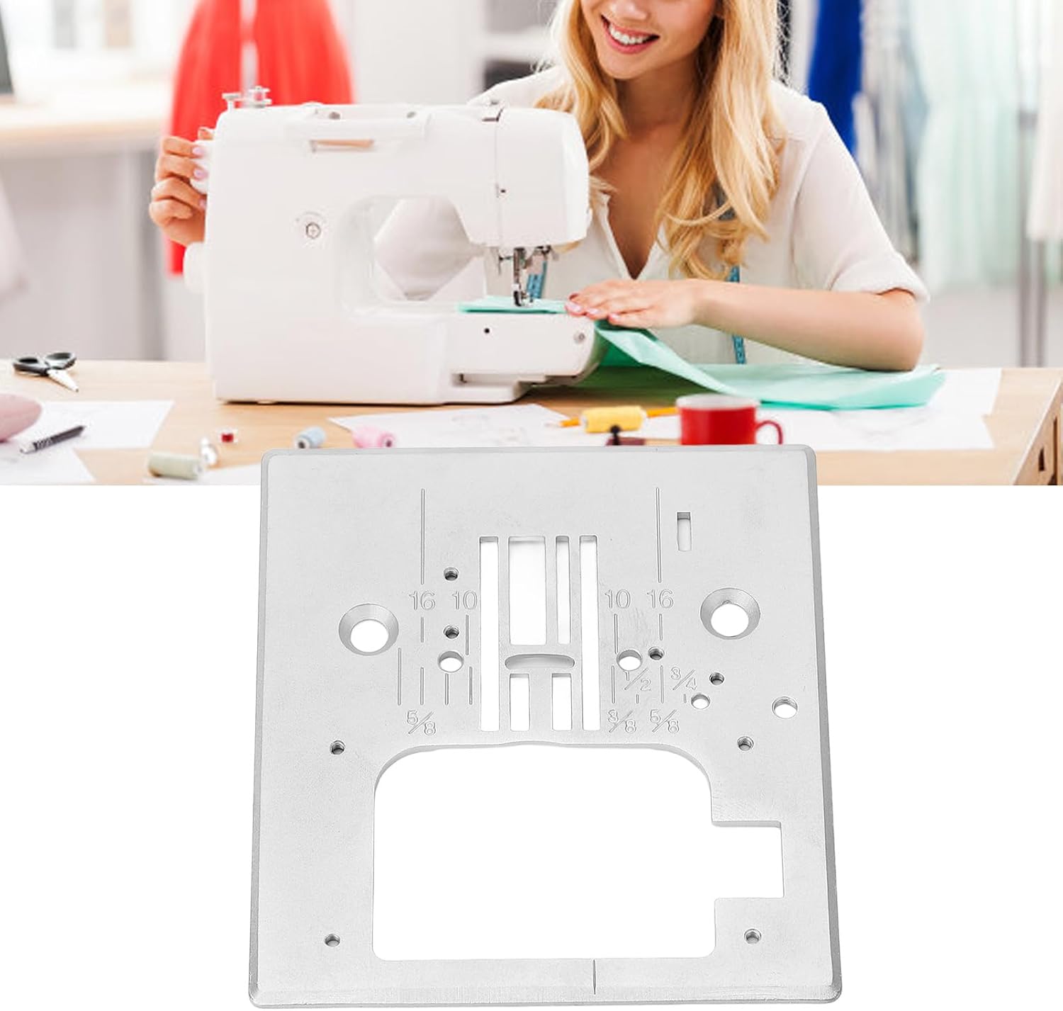 Metal Sewing Machine Needle Plate for Singer 7256 7258 7285Q S800, Easy Installation, Wide Compatibility, Versatile Use, with Sturdy Construction, for Experience 400