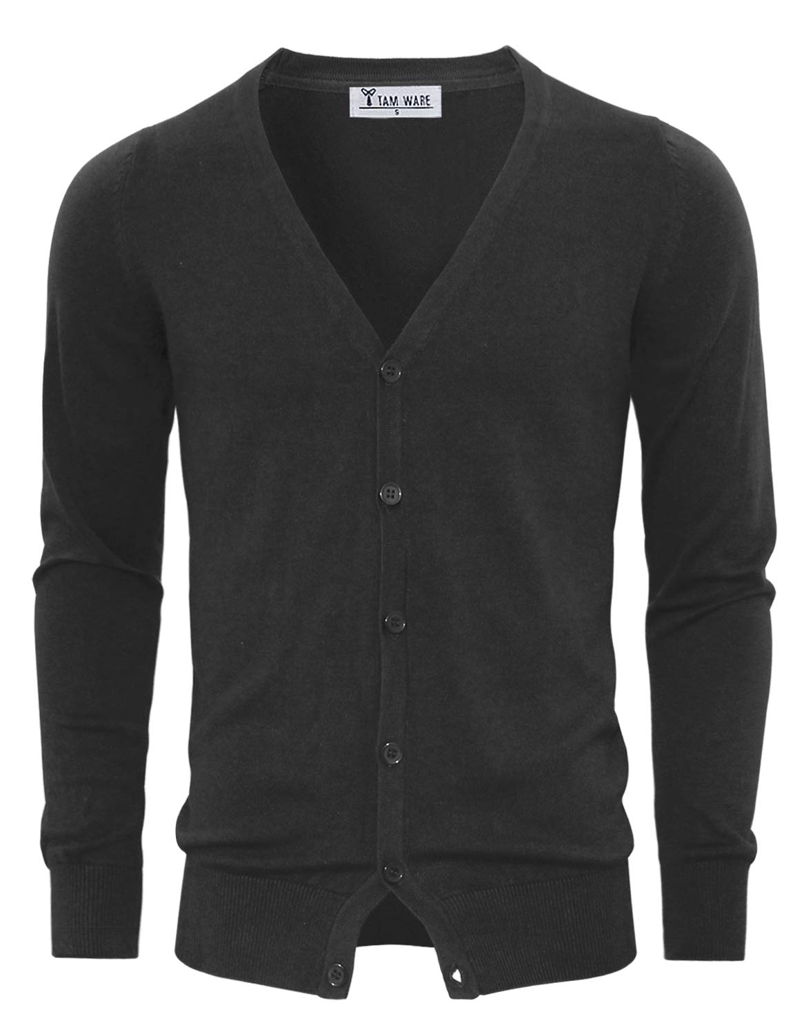 TAM WARE Men's Stylish Fashion V-Neck Button Up Cardigan
