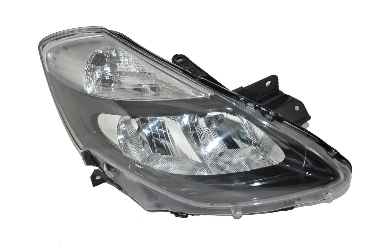 Faro Fanale Proiettore Anteriore DX Destro Per Clio 3 III MK3 da 2009 a 2012 H7 H7 Nero Predisposto Regolazione Elettrica Gruppo Ottico Luce Fanalino