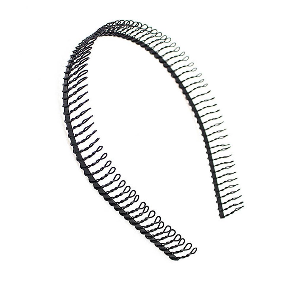 Amazon.com : 6 Pcs Unisex Black Metal Toothed Hairdressing Hair Band Head Band  Hair Hoop Headwear Accessory for Women and Men : Beauty & Personal Care