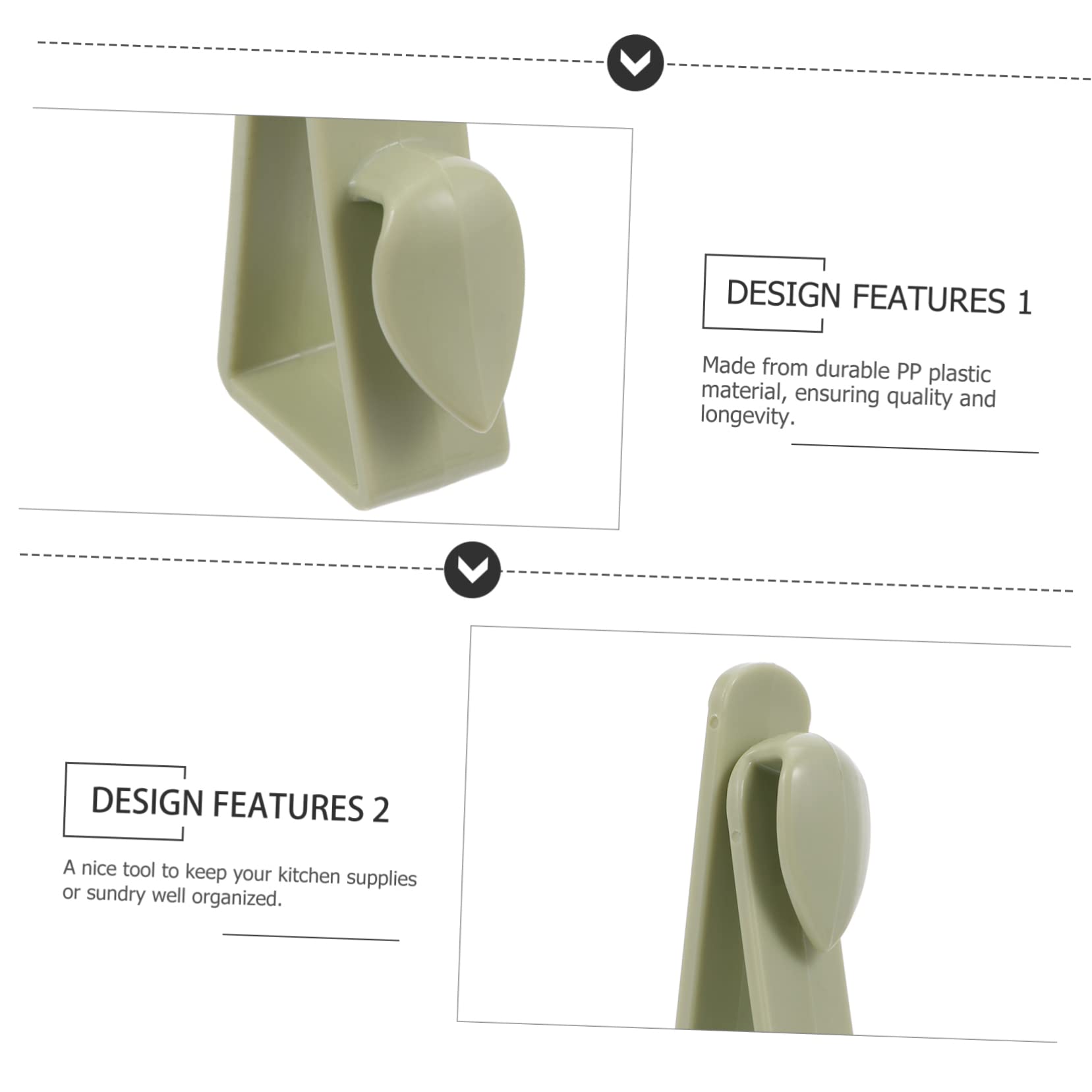 MUSISALY 10pcs Cabinet Door Hook Kitchen Over The Door Rack Furniture Door Hanger Punch- Hook Kitchen Gadgets Hooks Door Back Hook Sundry Door Hooks Pant Hooks for Closet Green Plastic