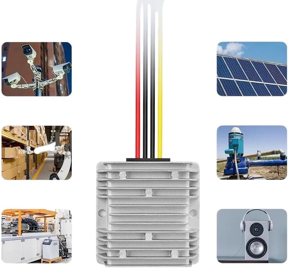 24v to 12v Dc Converter Overload Protection 74 * 74 * 32mm 24V to 12V Converter Efficiency 96 Natural Heat Dissipation