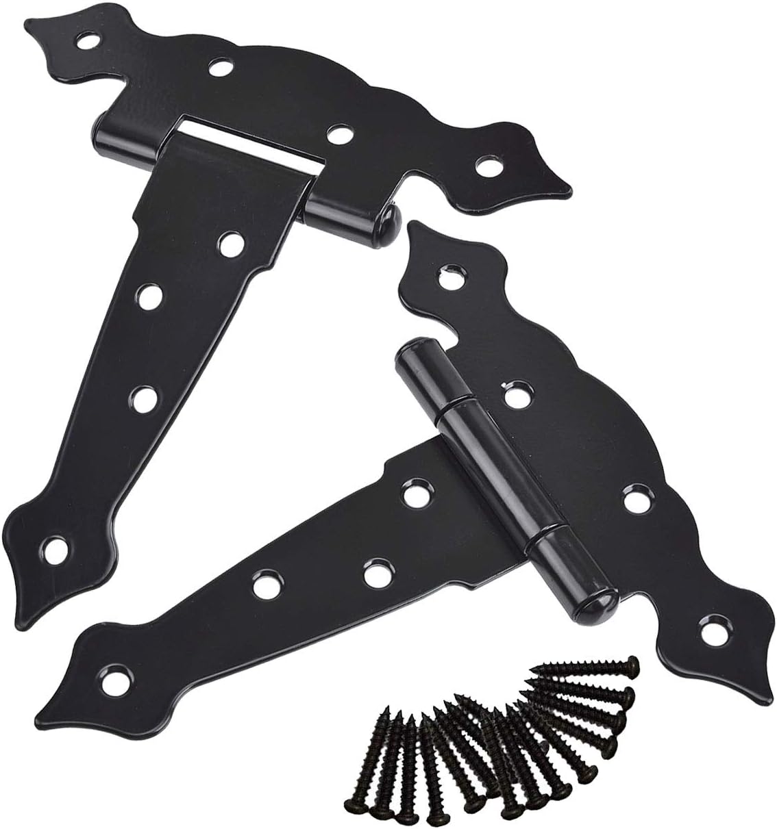 TamBee 5inch Strap Hinges Shed Door Hinges Barn Door Hinges Heavy Duty