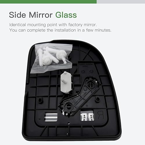 Miniatura 5 de SCITOO Espejo retrovisor lateral de vidrio para 1999-2017 para Ford F-250 /F-350 SUPER DUTY/E-150/250 SUPER DUTY/E-350/450 SUPER DUTY/EXCURSION con