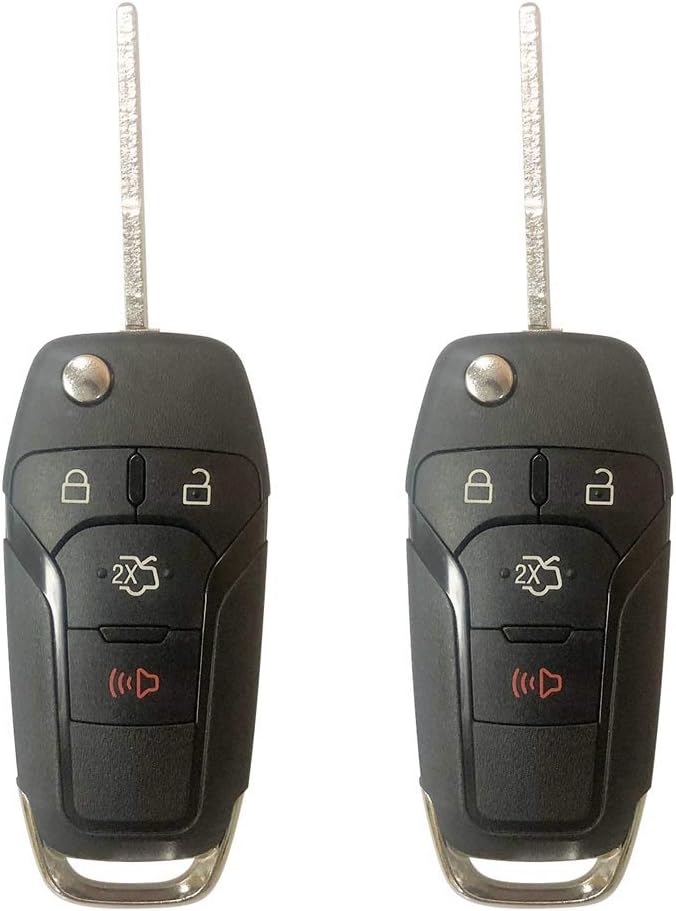 Lіmіtеd Dіѕсоunt PAIR REPLACEMENT For 2013 - 2016 Ford Fusion Keyless Remote Flip Key Fob 164-R7986 N5F-A08TAA 4 Button ;by AUTO KEY MAX (PAIR)