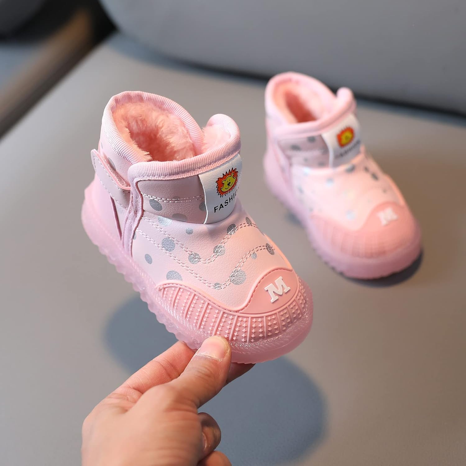 Warm Children Luminous Cotton Light Boots Led Girls Boys Kids Shoes Baby Baby Toddler Sneaker Girls