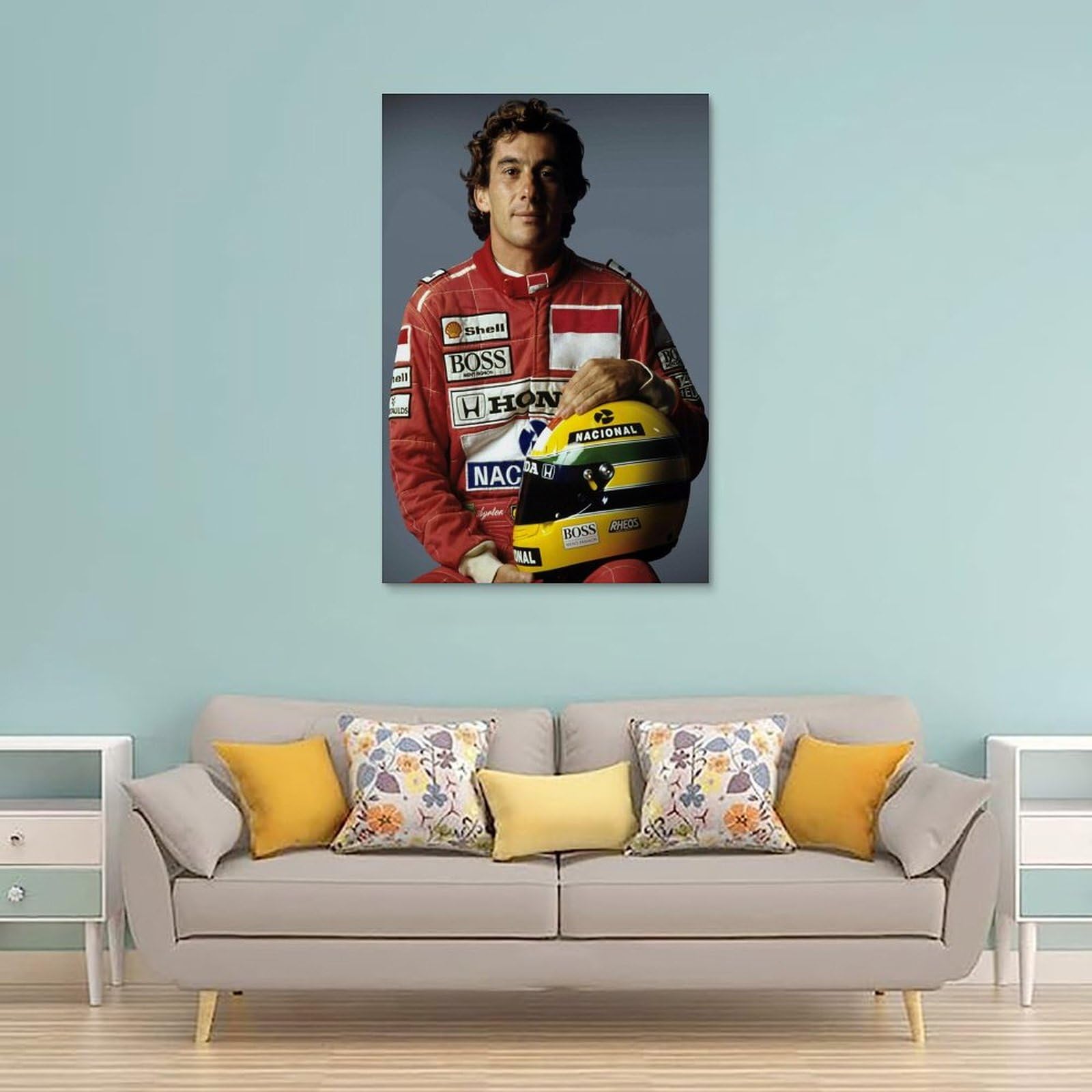 Amazon.co.jp: アイルトン・セナ F1グランプリ キャンバスアート