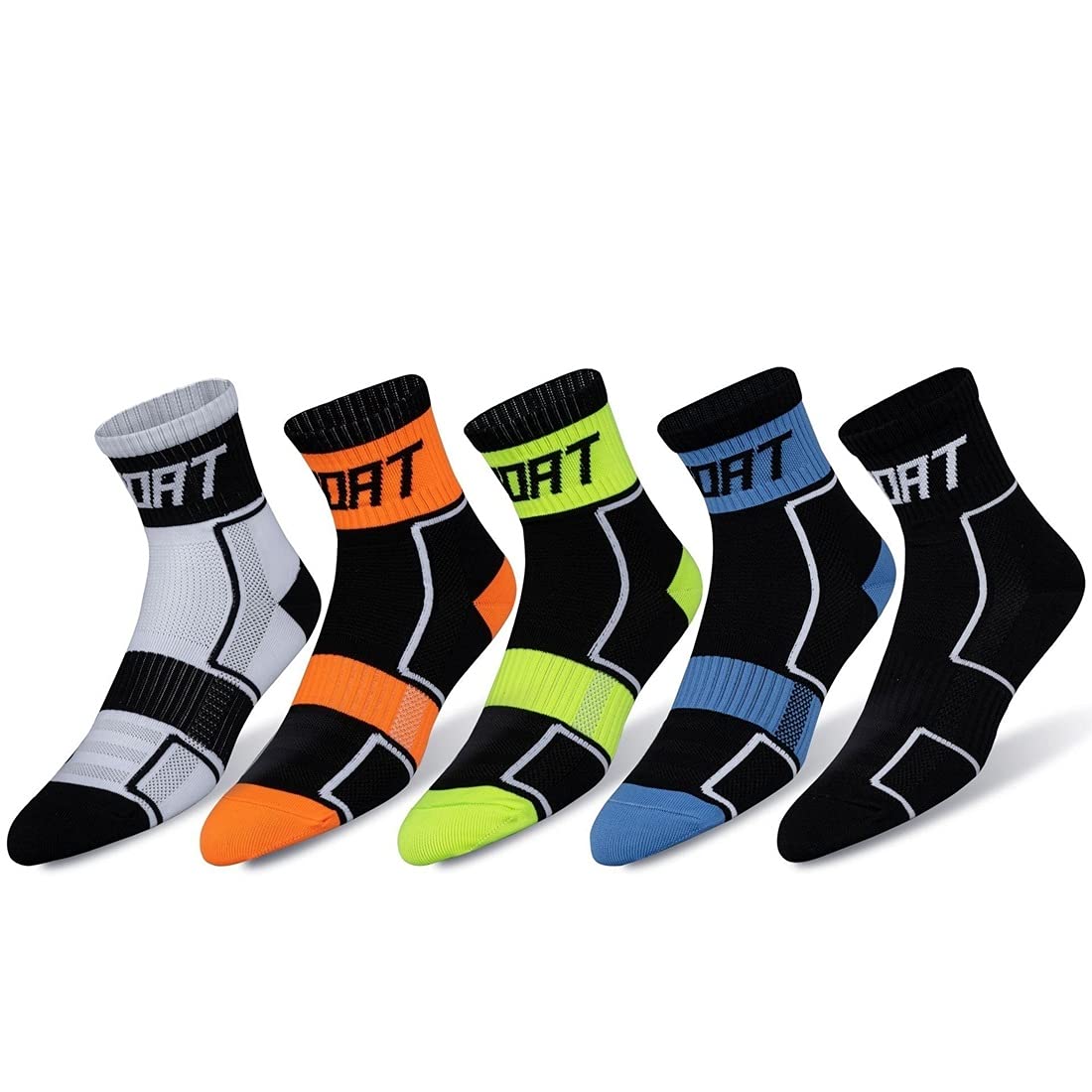 Calcetines de Ciclismo 5 Pares de Calcetines Delgados Corriendo Montando Hombres y Mujeres Que corren los Calcetines de maratón de compresión de Verano Calcetines Deportivos Transpirables Nuevo