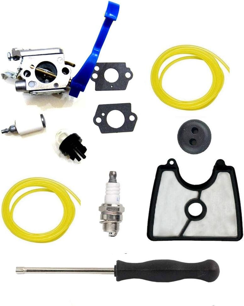HQParts Carburetor & Fuel Line & Grommet for 125B 125BX