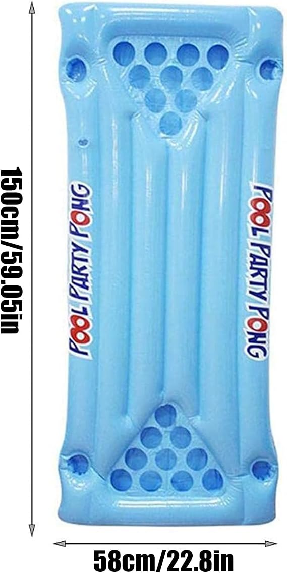 Pool Pong Float Large Inflatable Floating Mattress