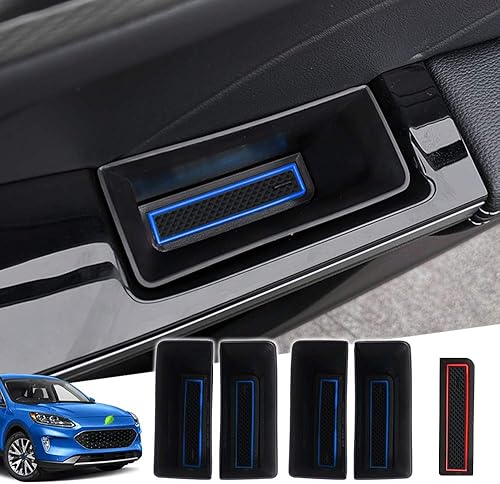Autorder Ajuste personalizado para caja de almacenamiento lateral de puerta, Ford Escape 2020 2021 2022 2023 accesorios con asa de bolsillo