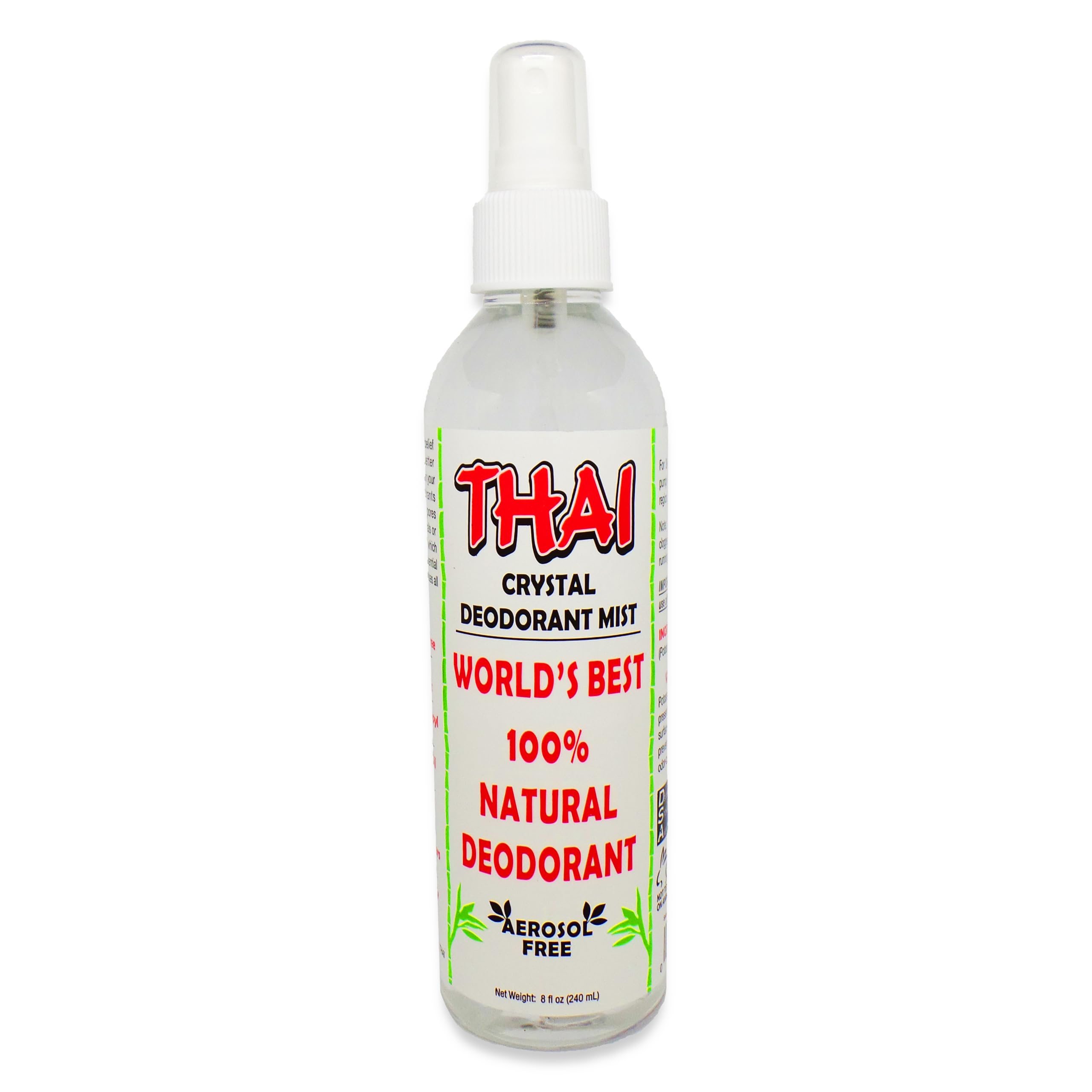 THAI Natural Crystal Deodorant Mist Spray, 8 Ounce (Pack of 1)