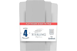 4-Pack Wire Shelf Liner - Clear - 12" x 48"