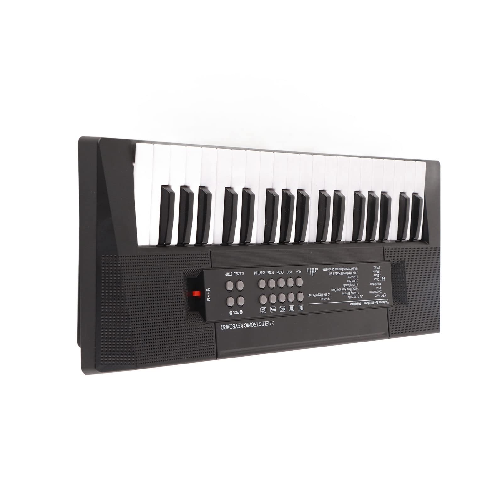 Clavier de musique de piano professionnel et exquis à 37 touches de 16,1 pouces * 5,9 pouces * 1,6 pouces, adapté aux amateurs de musique