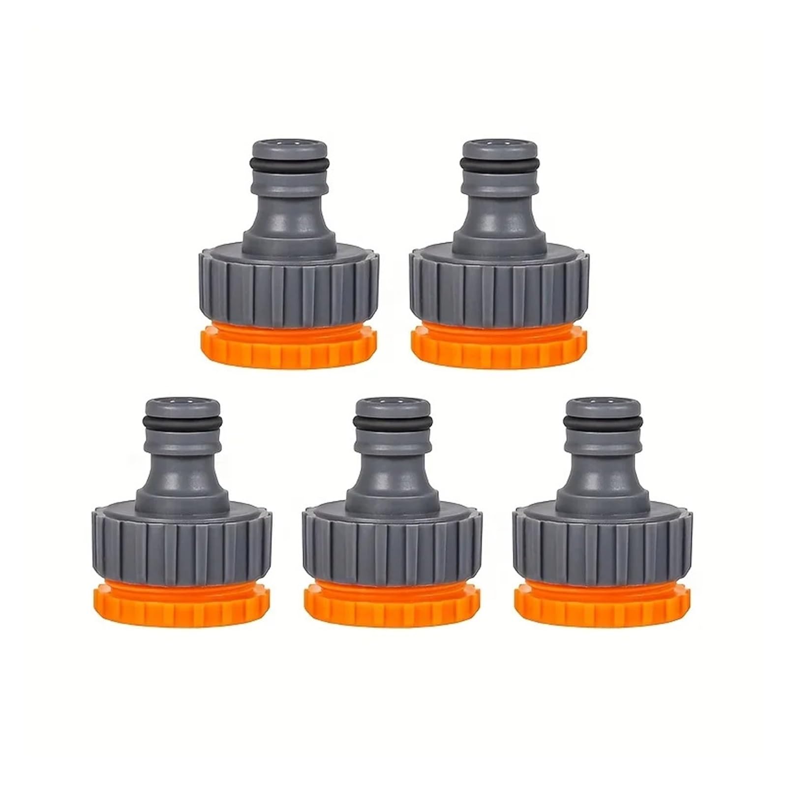 Bngdfdgh Women's 5Pcs 3/5/10-Pcs Thread Tap Adapters - 1/2" & 3/4" Quick Connect Fittings For Garden/Watering(5Pcs)