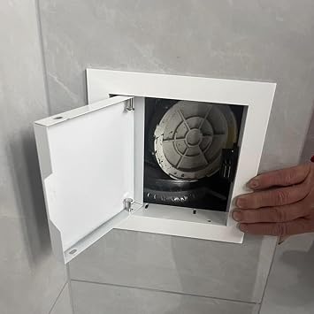 Plumbing Access Panel Door, Wall Meter Box Door with Click Open, Service Inspection Hatch for Bathroom Residential, Decorative Revision Hole Cover100x100mm/4x4in