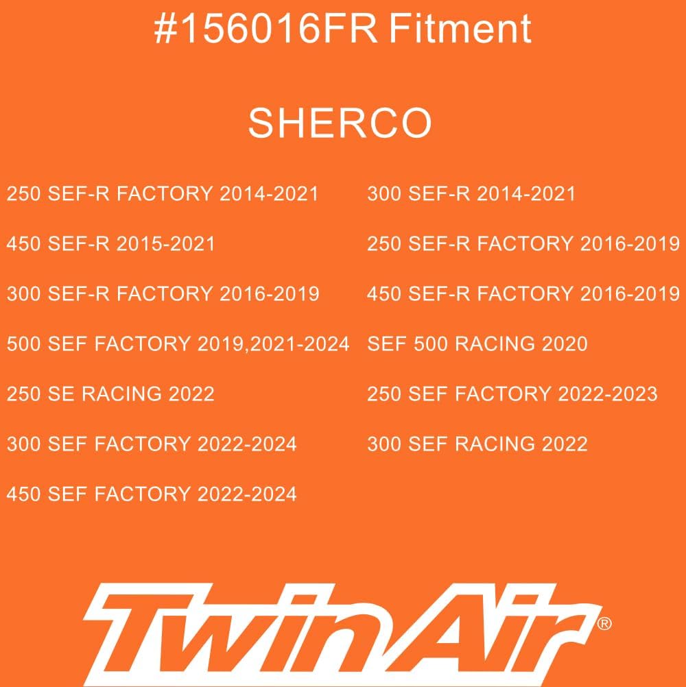 Dual Stage Foam Air Filter - fits Sherco 500SEF/450SC-R/450SEF-R/300SC-R/300SEF-R/250SC-R/250SEF-R/250SER-R - Engine Protection for Off-Road Motorcycles(OEM Part # 4509, 3043)