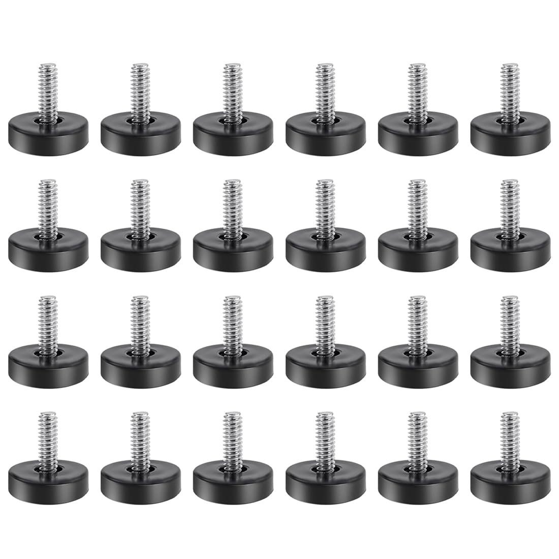 Hndhbfgrt Leveling Feet 1/4-Inch Adjustable Leveler Threaded -in Furniture Feet on Furniture Glide Leveling