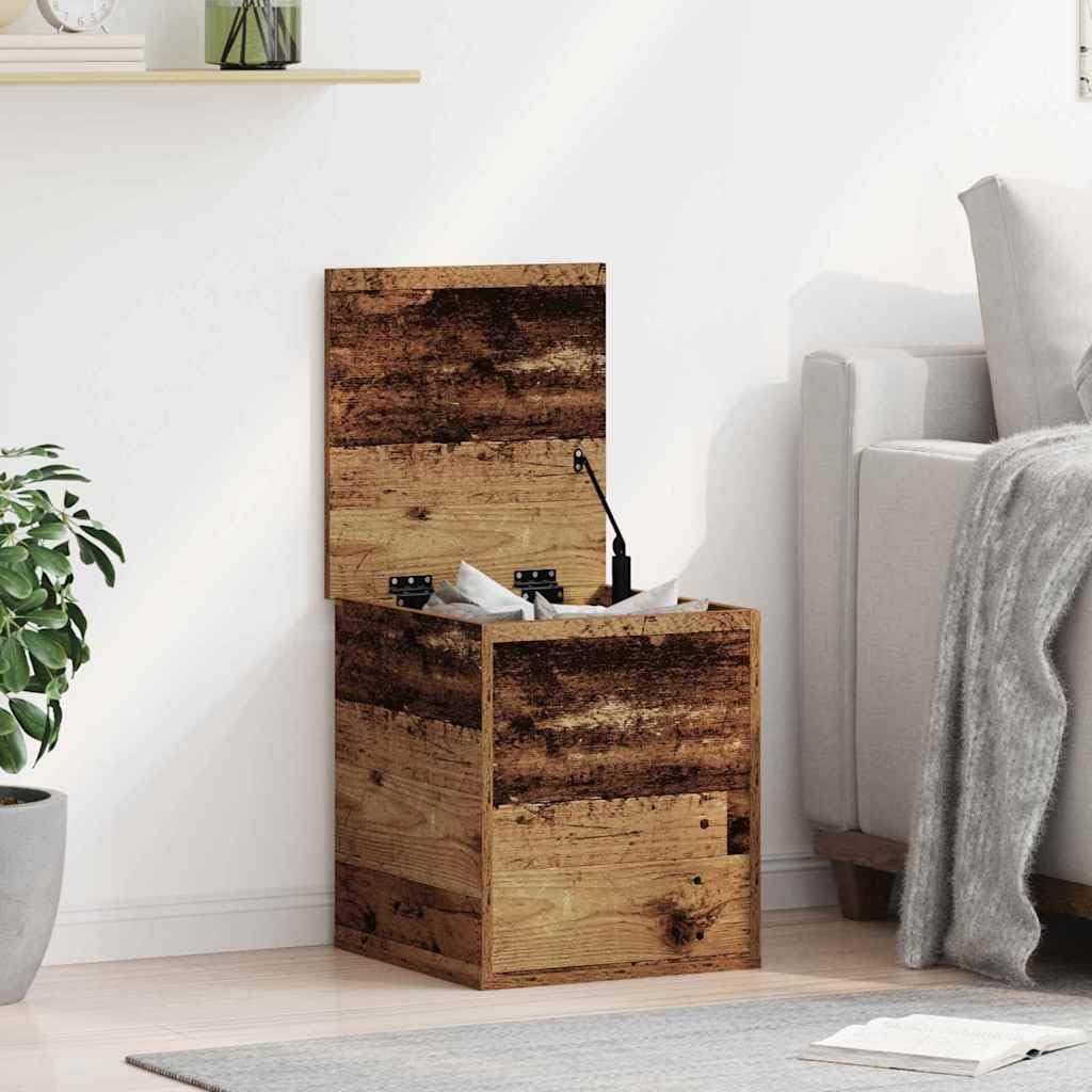 Scatola Di Stoccaggio In Legno VidaXL 90x35x35 Cm – Organizer Rettangolare Moderno Per Home Office E Soggiorno