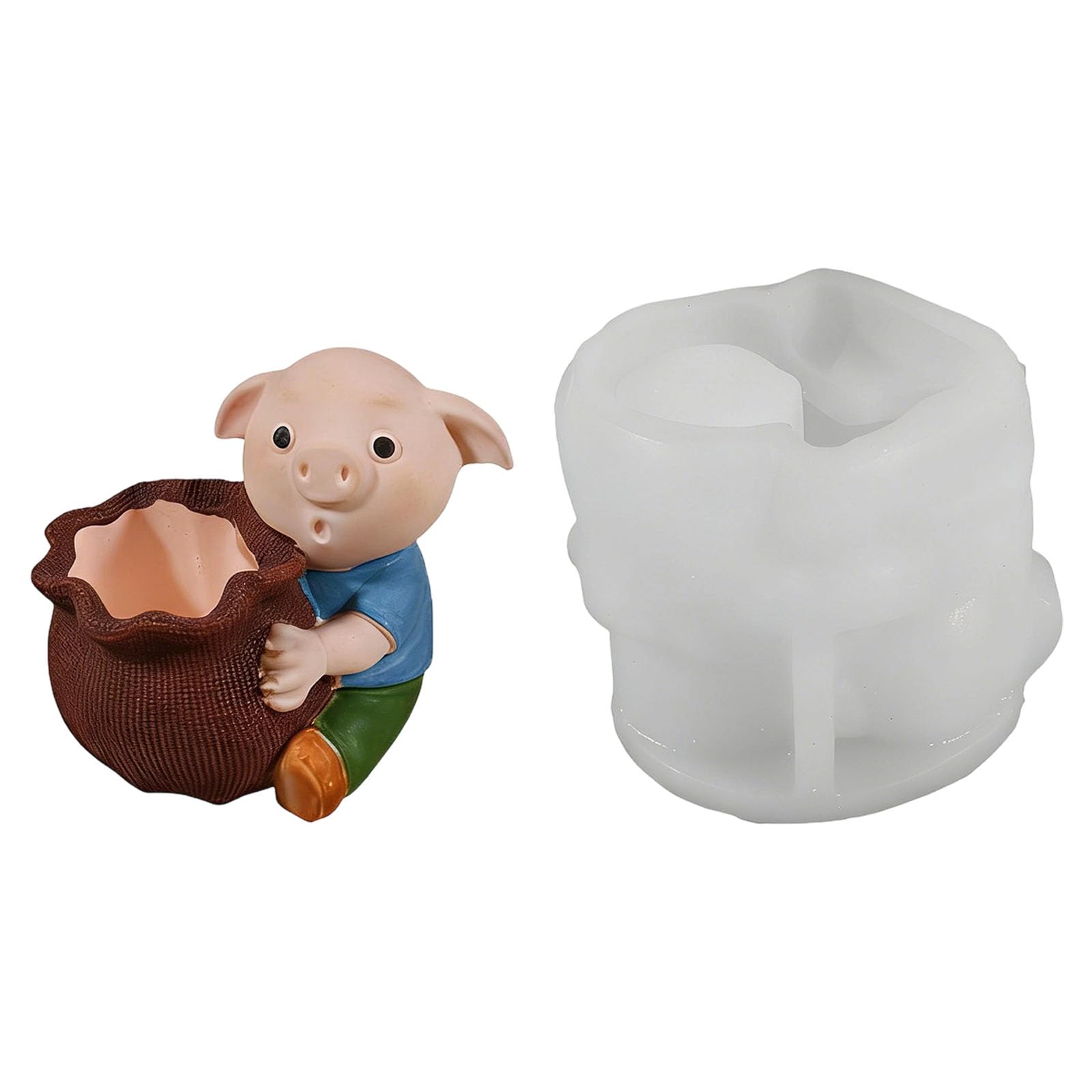 Alksubbm Food Safe Silicone Pigs Carrying Sacks Crafting Tool Irregular Shape Making
