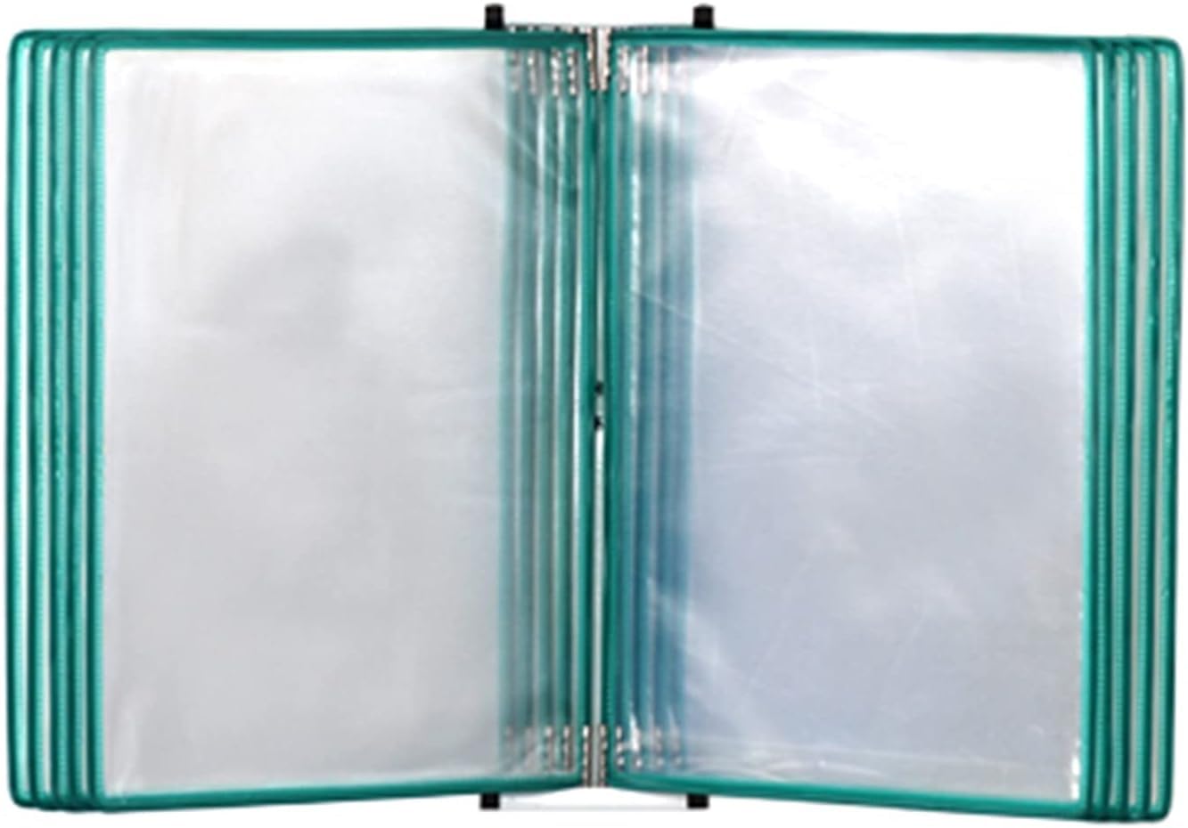 Portadocumentos de pared, Sistema de visualización de panel de doble cara de 10, carpeta montada en la pared, archivador que pasa páginas, tamaño A4/carta, utilizado for mostrar menús/catálogos/inform