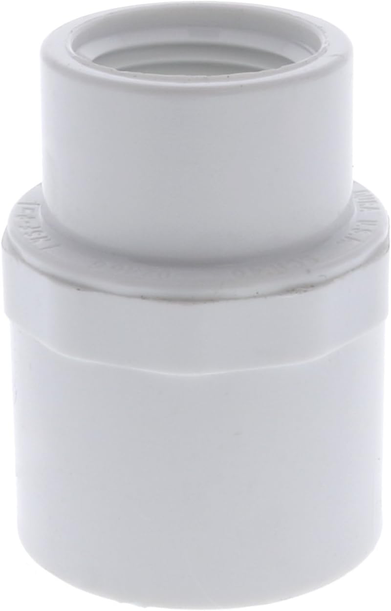 Schedule 40 PVC Reducing Adapter Slip x FPT Slip Size 3/4" FPT