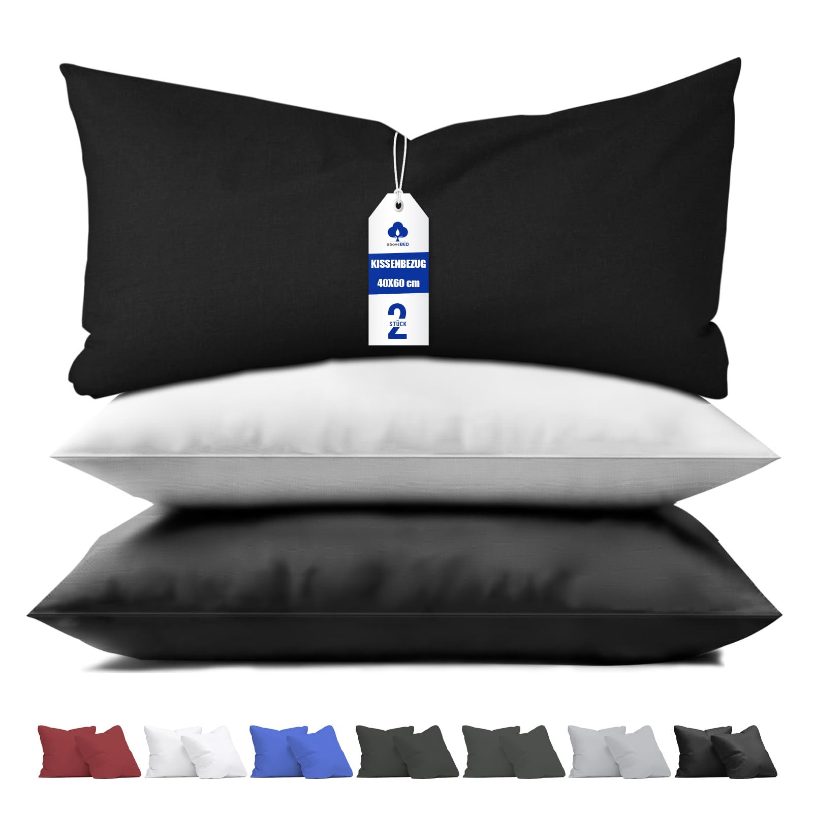 aboveBED Kissenbezug, Kopfkissenbezug aus 100% Mikrofaser