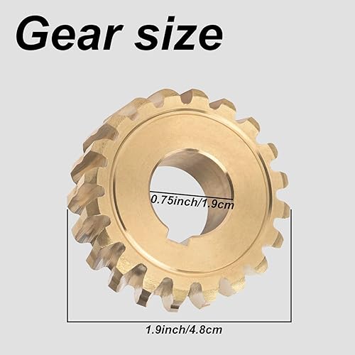 Miniatura 2 de 917-04861 - Engranaje helicoidal de 20 dientes, compatible con quitanieves MTD Craftsman Troy Bilt de 40 a 42 pulgadas, sustituye a 717-0528