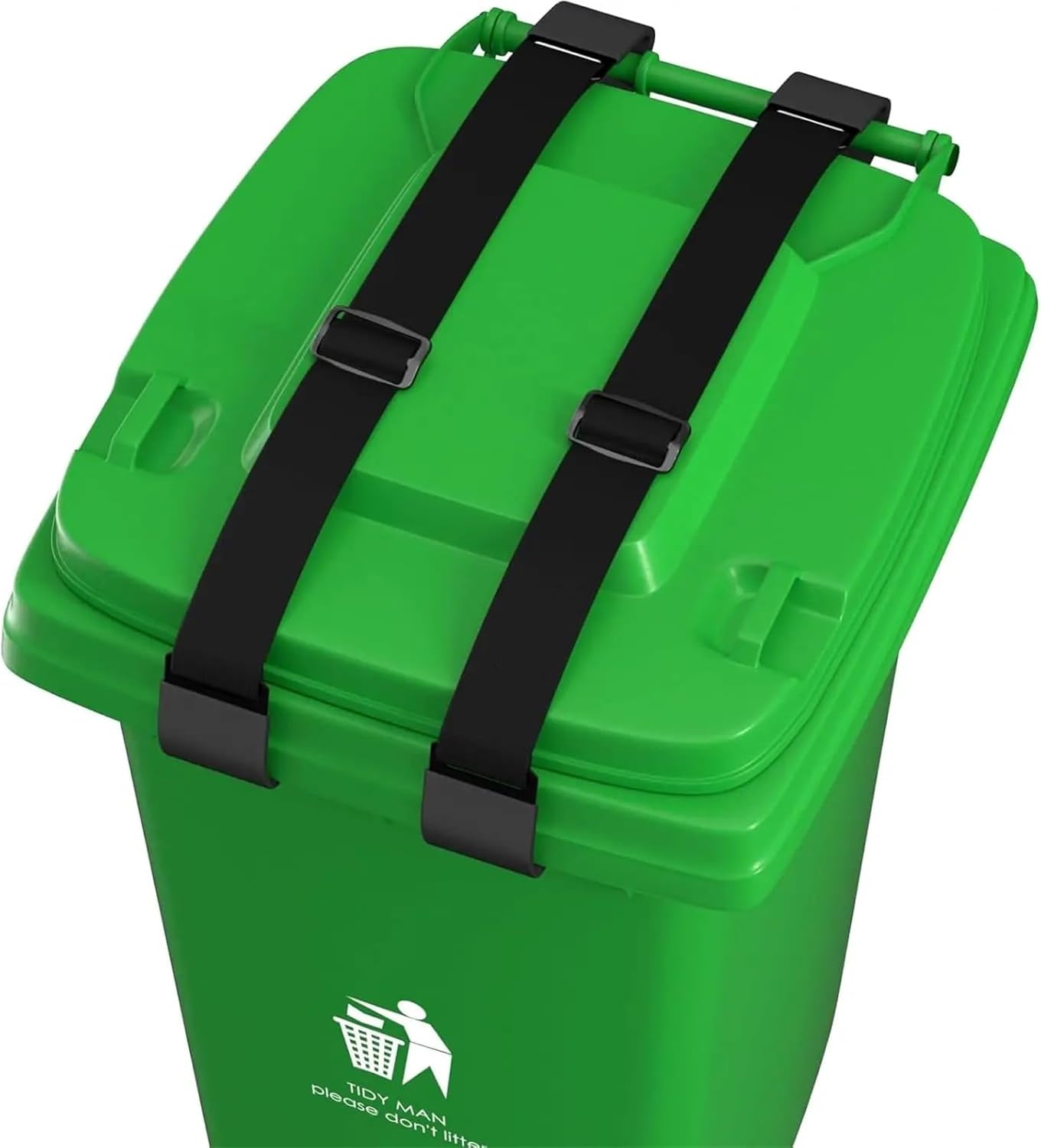 4pcs Trash Can Locks For Adjustable Garbage Lid Security Strap Lock