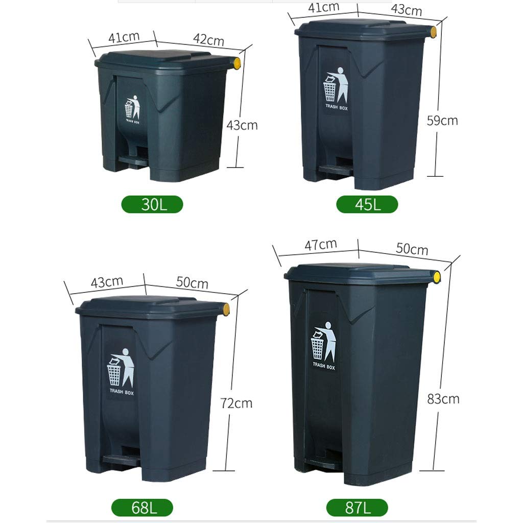 Pattumiera A Pedale Design Estintore – Capiente 28x40 Cm, In Ferro, Per Interno Ed Esterno, Ufficio E Bagno