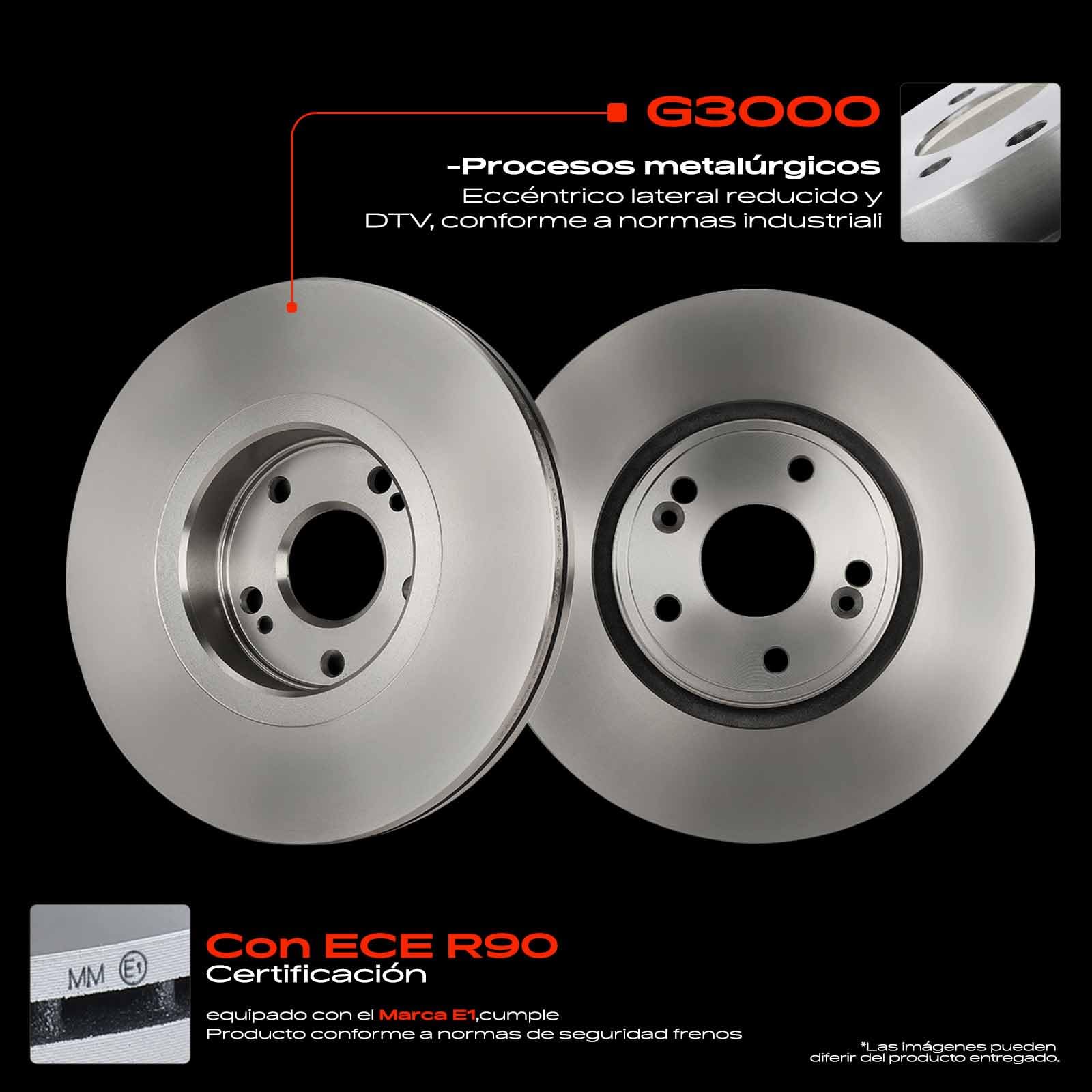 Frankberg 2 discos de freno delanteros ventilados Ø300 mm 7701206614 | Compatible con: Laguna II Grandtour KG0/1, Laguna II BG0/1