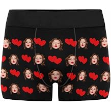 Custom Boxers with Face Personalized Boxers Customized Underwear for Men Boyfriend Father Husband