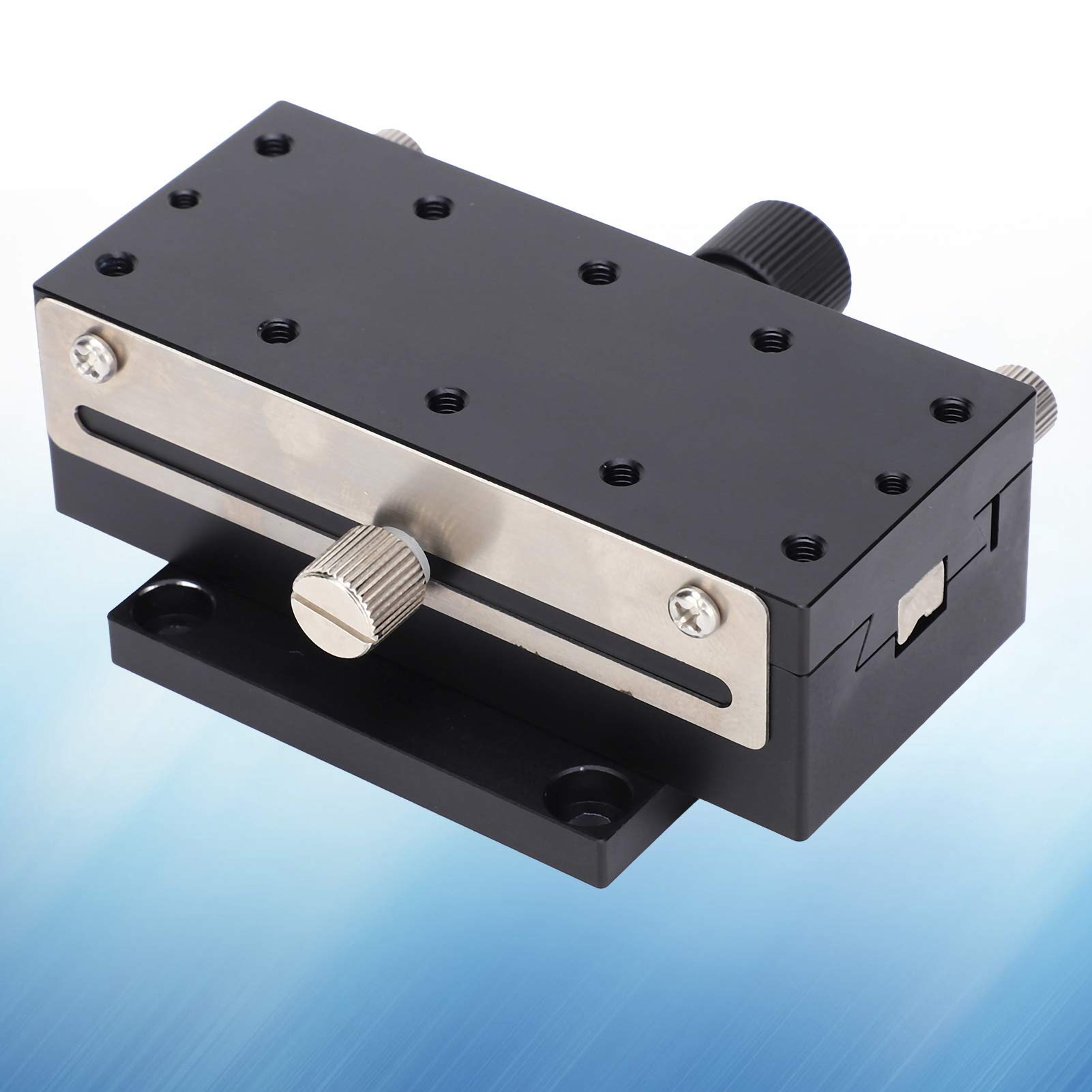 X - Osi liniowy etap HB - A90 | 0,01 mm Dokładny ręczny stół przesuwany | Platforma rowka dovetail dla sprzętu laboratoryjnego/optycznego/CNC | Stopień stopu aluminium 90x40 mm