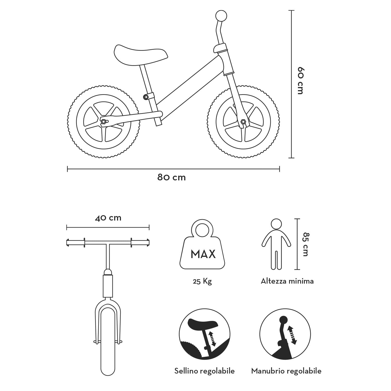 Magikbike Bicicletta per bambini Hot Wheels Balance Bike, Blu e Arancione, per Bambini da 1,5 a 4 anni. Sellino e manubrio regolabili