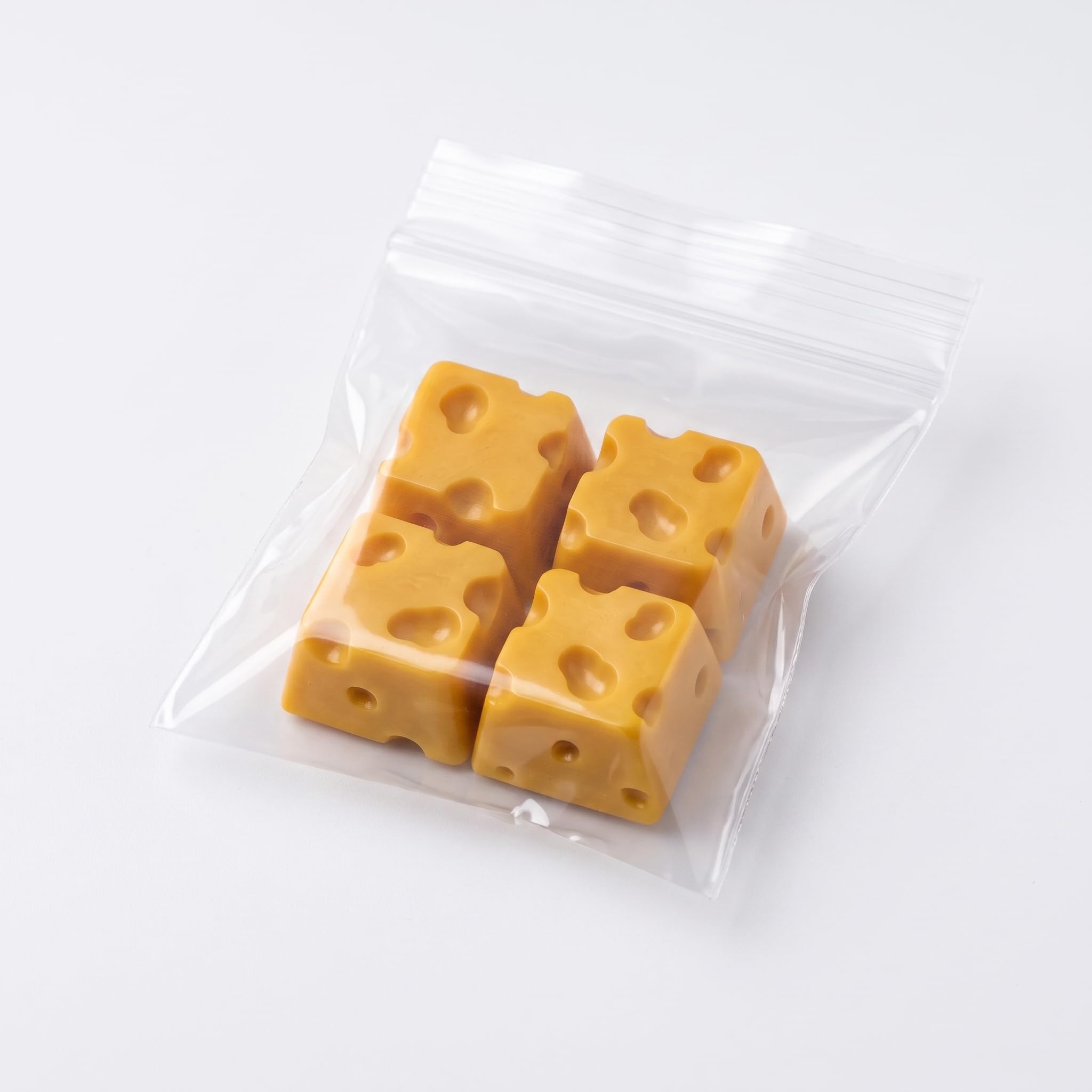 Vikson International Artisan Cheese Keycap | Yellow Food Mechanical Keyboard Switch Cap, Custom Cherry MX Compatible Gamer Desk Accessory & Cozy PC Setup Deco (Set of 4)-image-23