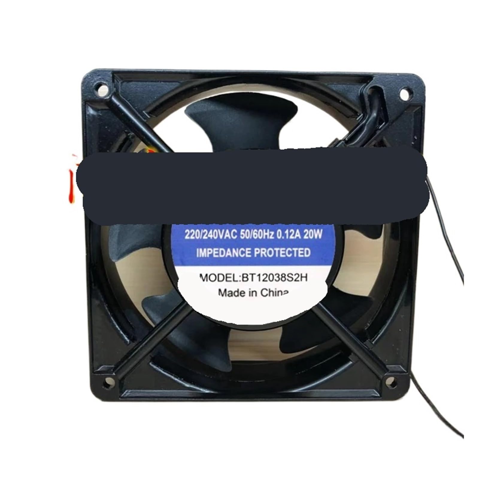 Ventilateur de Serveur à 2 Fils BT12038S2H AC 220 V 0,12 A 120 x 120 x 38 mm