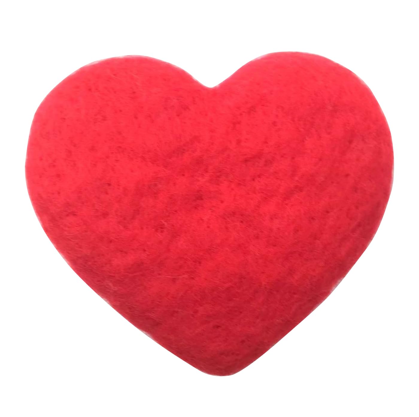 3 Inch 7.5cm Heart Shape Felt Wool Beads Balls Pom Pom Handmade DIY for Craft Dream Catcher Baby Mobile Pompom Home Decor Nursery Party Props (Red