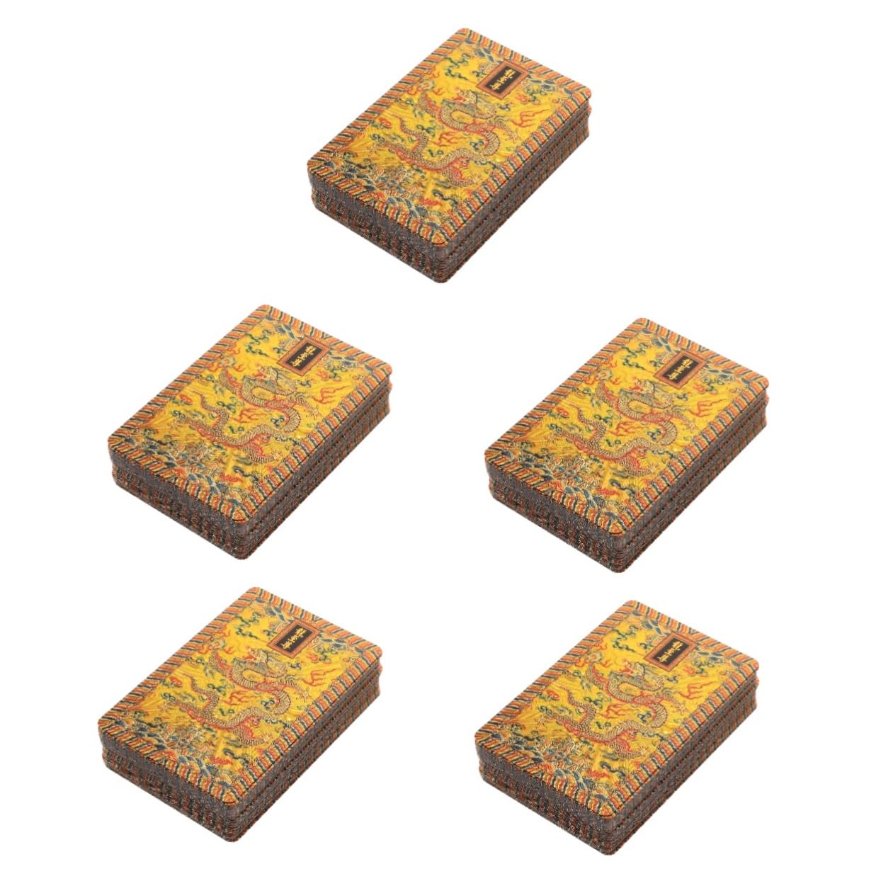 Abaodam 5 Confezioni Di Carte Da Gioco Lamina D'Oro Tally Carte Da Gioco Carte Da Poker Di Partito Partito Giocattolo Carte Da Gioco Puntelli Del Gioco Di Famiglia Poker Giocattolo