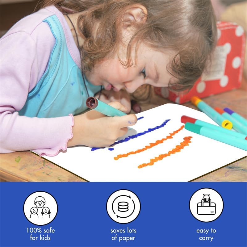 Miniatura 5 de Pizarra de borrado en seco para el aula, 9 x 12 pulgadas, de doble cara, pizarra de borrado en seco para estudiantes para la escuela y el