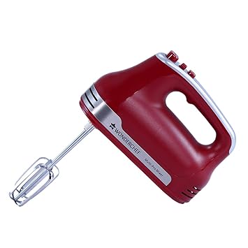 Wonderchef Crimson Edge Hand Mixer | Hand Blender | Beater | 300W Powerful & Silent Motor | Variable 5 Sp