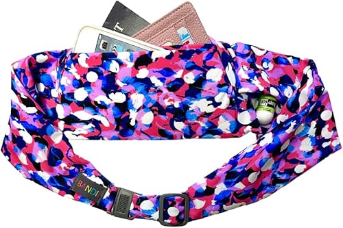 Miniatura 11 de BANDI Cinturón para correr para mujer – Riñonera manos libres para llevar teléfono, pasaporte, llaves, identificación, dinero y artículos esenciales