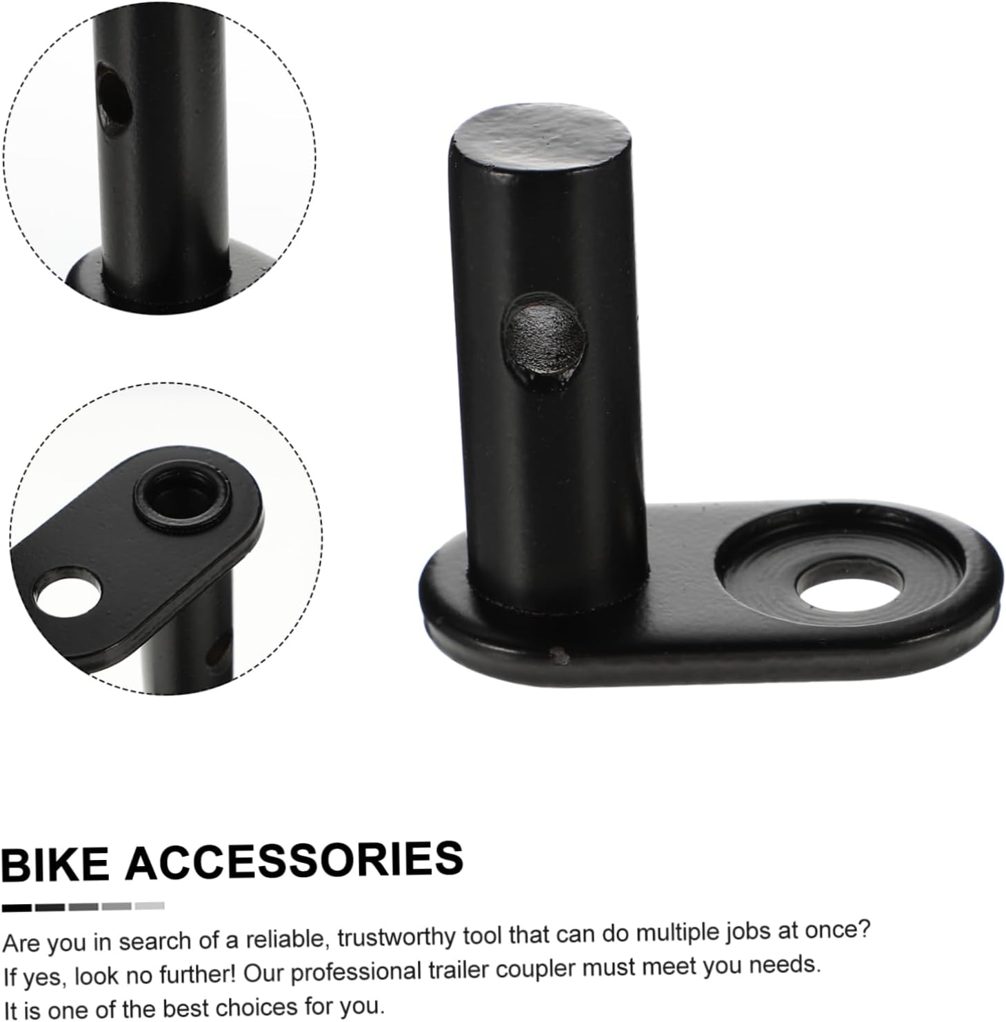 balacoo Bike Trailer Coupler Hitch Linker Rear Axle Adapter for Cycling Sturdy Mounting Accessory