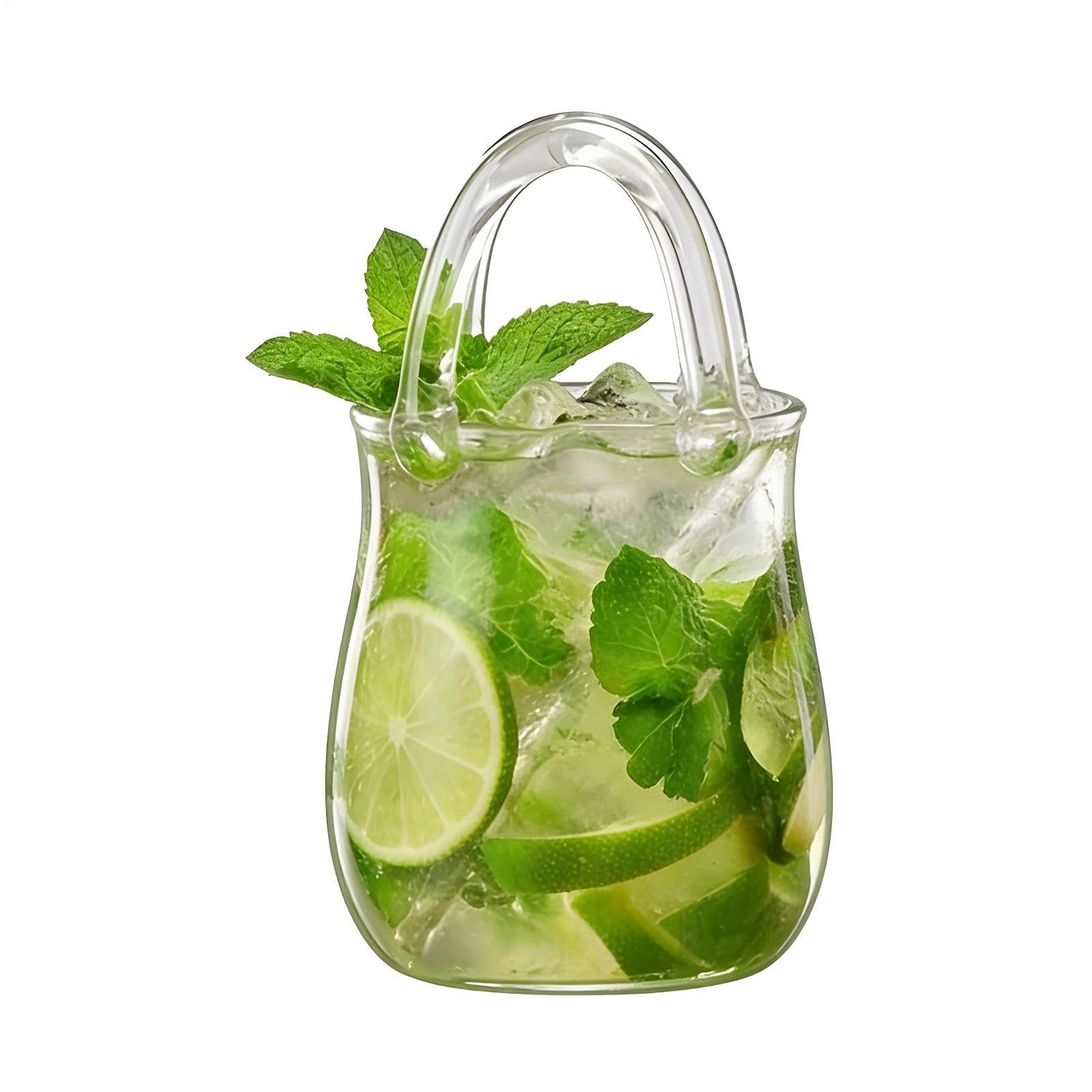 Verre boisson en forme de sac à main chic pour cocktail anniversaire et bar