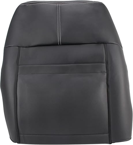 Miniatura 8 de Carbhub Funda de asiento de cuero negra para Ford F250 F350 Lariat 2011-2016 para asiento de pasajero superior de cuero